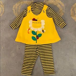 Molly and Millie bumble bee 3 piece set